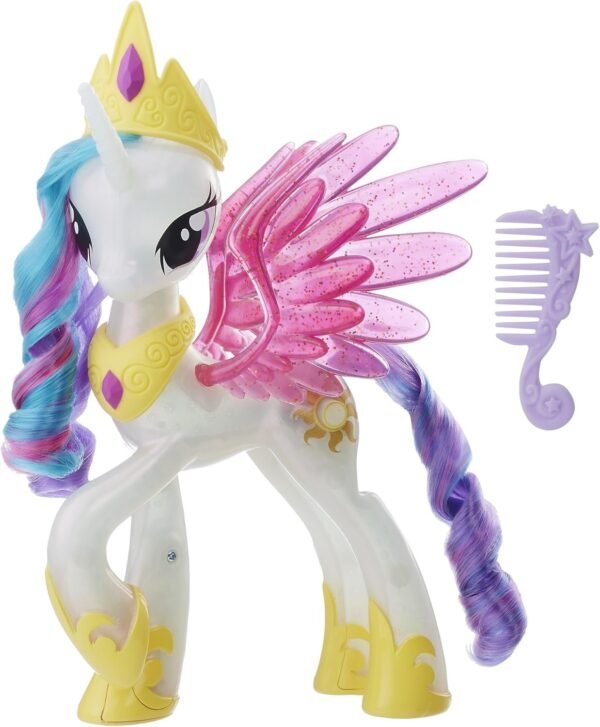 My Little Pony the Movie Glitter and Glow Princess Celestia Unicorn Toy Pony Figure