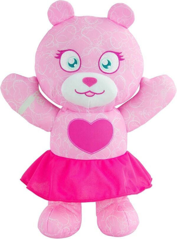 Doodle Bear L18002  The Original 14? Plush Toy with 3 Washable Markers, Fashion, Pink