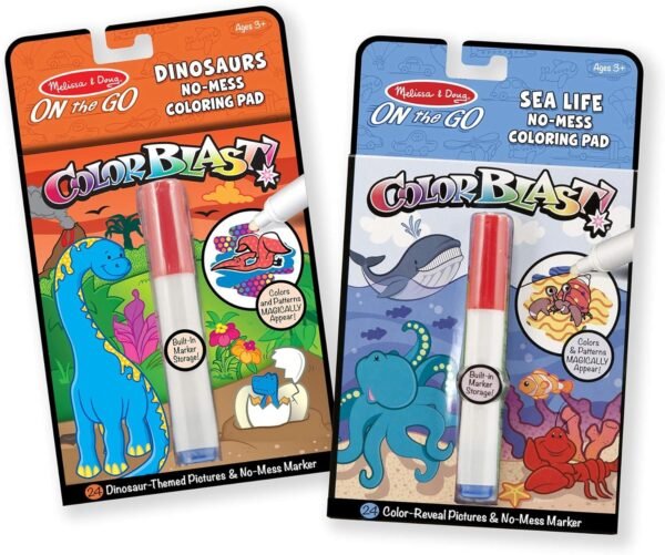 Melissa & Doug ColorBlast! Bundle - Sea Life & Dinosaurs