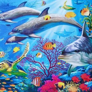 1000PCS Ocean World Jigsaw Puzzles for Adults Kids - Intellectual Educational Game Gift Wall Decorations