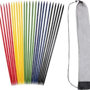 Jumbo Pick Up Sticks Classic Wooden Game, Outdoor or Indoor Fun Strategy and Coordination Game for Adults and Kids by Hey! Play!