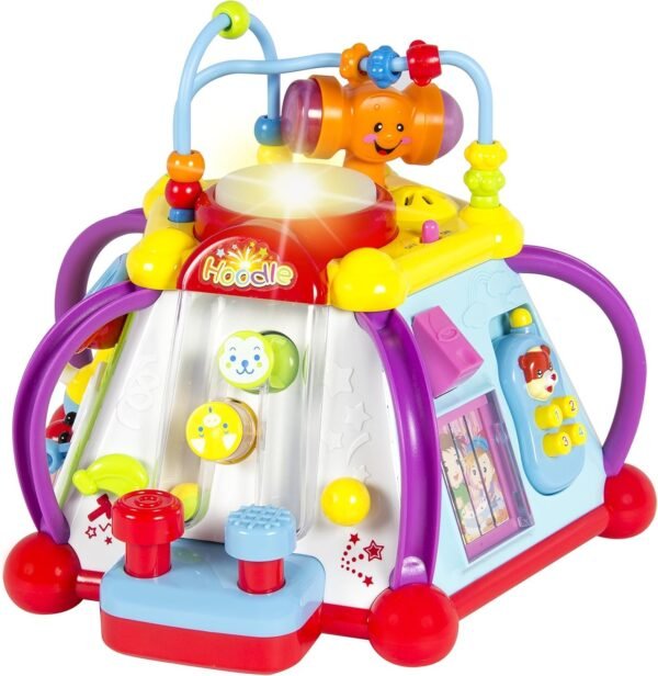 Liberty Imports 15-in-1 Musical Activity Cube Educational Game Play Center Baby Toddler Toy with Lights and Sounds for Early Learning and Development