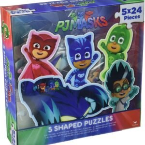 Set of 5~24 Piece PJ Masks Shaped Puzzles