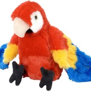 Wild Republic Scarlet Macaw Plush, Stuffed Animal, Plush Toy, Gifts for Kids, Cuddlekins 8'