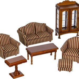 Melissa & Doug Doll-House Furniture- Living Room Set