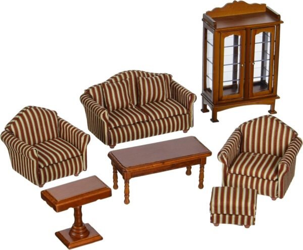 Melissa & Doug Doll-House Furniture- Living Room Set