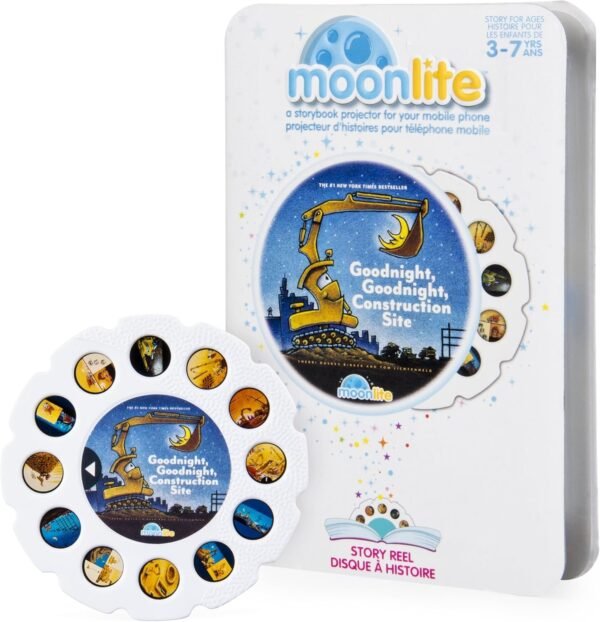 Moonlite - Goodnight, Goodnight, Construction Site Story Reel for Moonlite Storybook Projector, for Ages 3 and Up