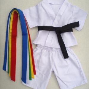 Karate Uniform Outfit Teddy Bear Clothes Fit 14' - 18' Build-a-bear, Vermont Teddy Bears, and Make Your Own Stuffed Animals