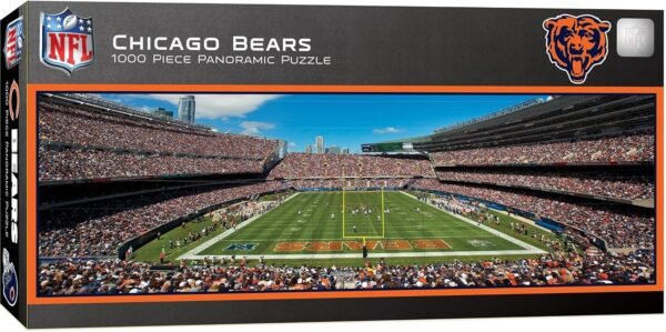 MasterPieces NFL Chicago Bears Stadium Panoramic Jigsaw Puzzle, 1000 Pieces