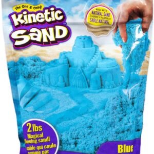 Kinetic Sand The Original Moldable Sensory Play Sand, Blue, 2 Pounds