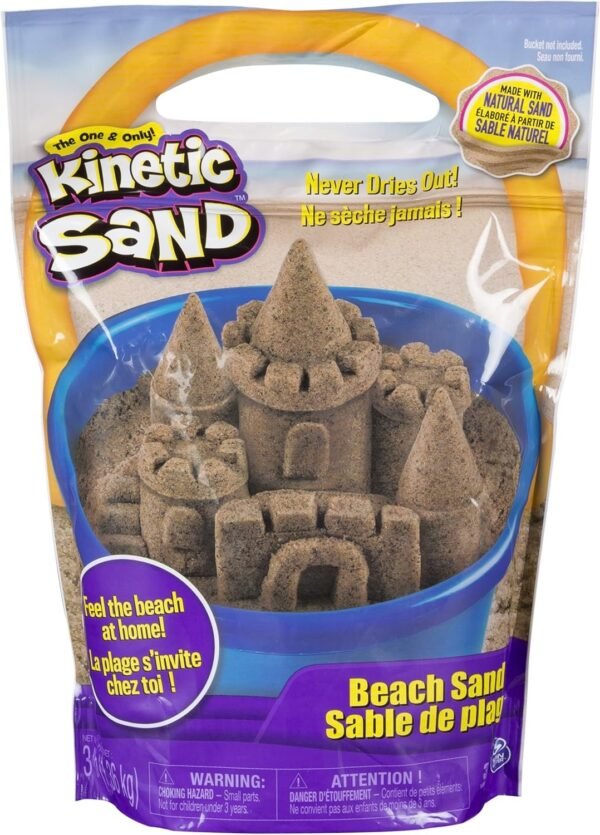 Kinetic Sand 3 Pounds Beach Sand (Packaging May Vary)