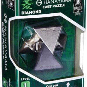Bepuzzled Hanayama Level 1 Diamond Metal-Cast Brain Teaser Puzzle