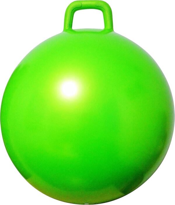 AppleRound Space Hopper Ball with Air Pump: 18in/45cm Diameter for Ages 3-6, Hop Ball, Kangaroo Bouncer, Hoppity Hop, Jumping Ball, Sit and Bounce