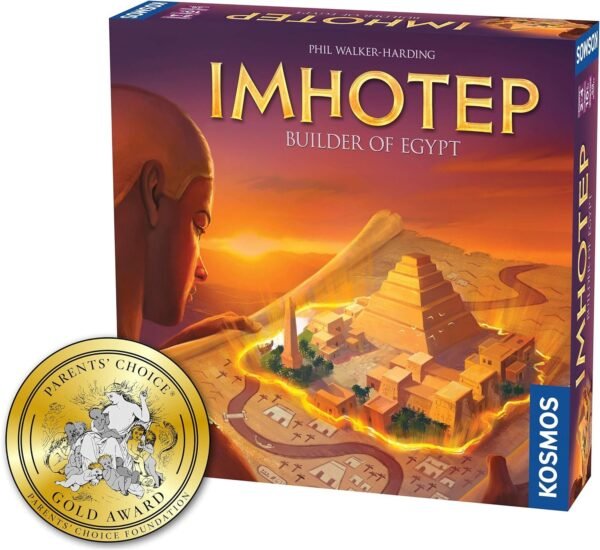 Imhotep Builder of Egypt | Family Board Game by Kosmos | 2-4 Players | Ages 10+ | Toy of The Year Finalist | Parents Choice Gold Award Winner | Toy Insider Top Holiday Toy | Spiel Des Jahres-Nominated