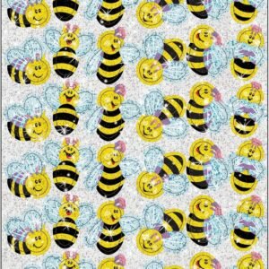 Trend Enterprises Buzzing Bumblebees Sparkle Stickers (72 Piece), Multi