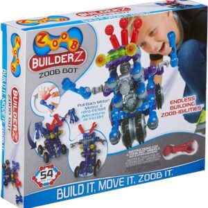 ZOOB BuilderZ ZOOB Bot Moving Building Modeling System, 54 Piece Kids Construction Set