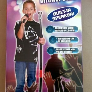 Kids Authority Toy Microphone and Amplifier with Built In Speaker - Adjustalbe Height - Unisex Toy by Generic