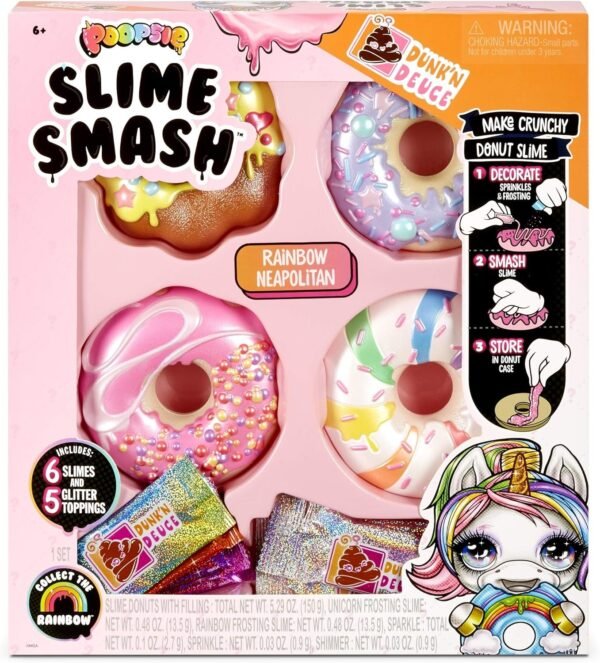 Poopsie Slime Smash Rainbow Neapolitan with Crunchy Donut Slime