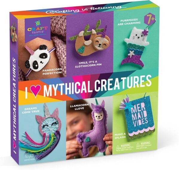 Craft-tastic - I Love Mythical Creatures Kit - Craft Kit Includes 6 Projects Featuring Mythical Creatures