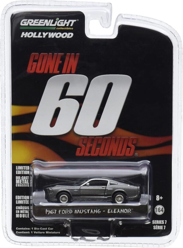 Greenlight 44742 Gone in 60 Sixty Seconds (2000) ?Eleanor? 1967 Ford Mustang Shelby GT500 1/64 Scale