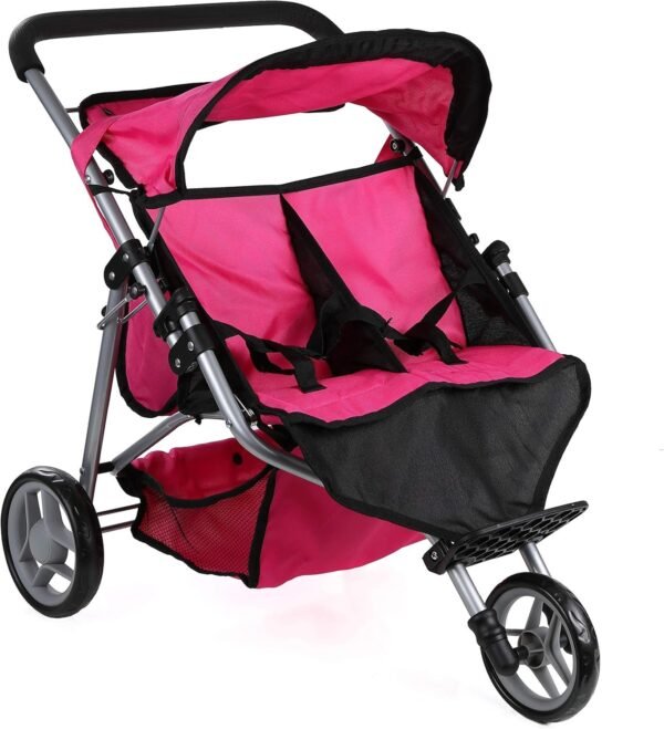 Mommy & Me Twin Doll Jogger 9367B with Free Sports Bag