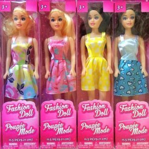 Greenbrier American Fashion Dolls Set of 6 - 11.5 inches Tall - Assorted Fashion Dresses and Hairstyles