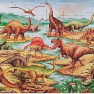 Melissa & Doug 48pc Floor Puzzle - Dinosaur,Multicolor