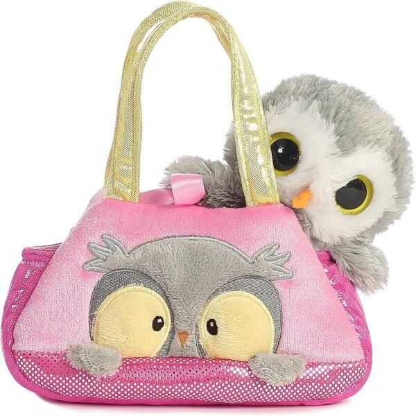 Aurora World Fancy Pals Peek-A-Boo Owl Pet Carrier,7 inches