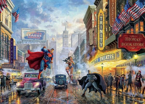 Thomas Kinkade - DC Comics - The Trinity Puzzle - 1000 Pieces