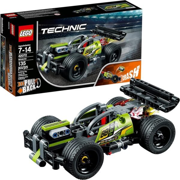 LEGO Technic WHACK! 42072  Building Kit with Pull Back Toy Stunt Car, Popular Girls and Boys Engineering Toy for Creative Play (135 Pieces)