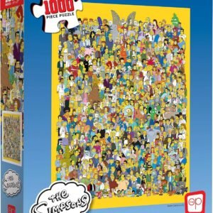 USAOPOLY The Simpsons Cast of Thousands 1000 Piece Jigsaw Puzzle | Officially Licensed Simpsons Merchandise | Collectible Puzzle Featuring Favorite Simpsons Characters from 20th Century Fox
